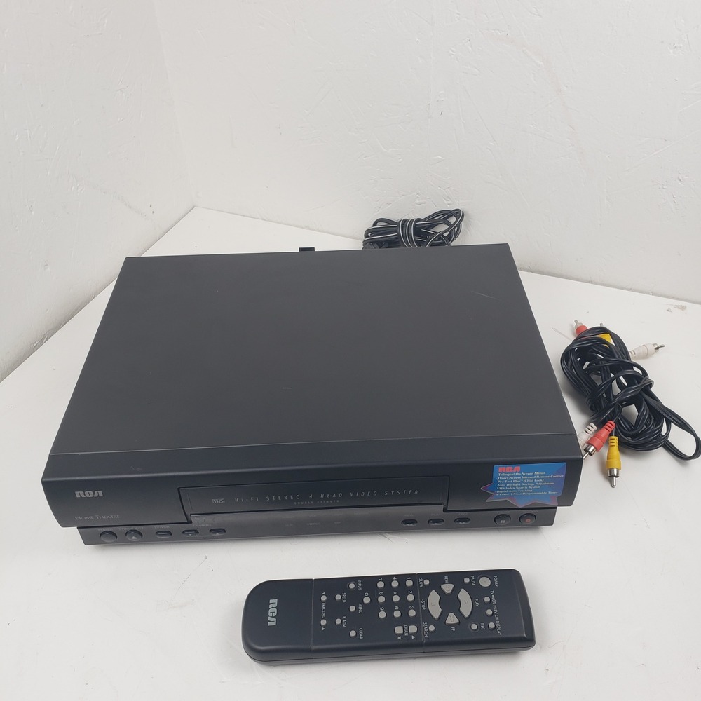 RCA VR605HF Hi-Fi Stereo 4 Head VCR Home Theatre Video System with Remote